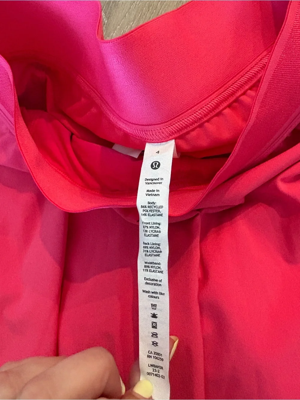 lululemon athletica Bright Pink Circle Skirt